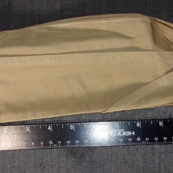 1951 sz6 3/4 KOREAN WAR GARRISON OVERSEAS KHAKI TAN UNPIPED CAP SV 370 - Picture 6 of 7